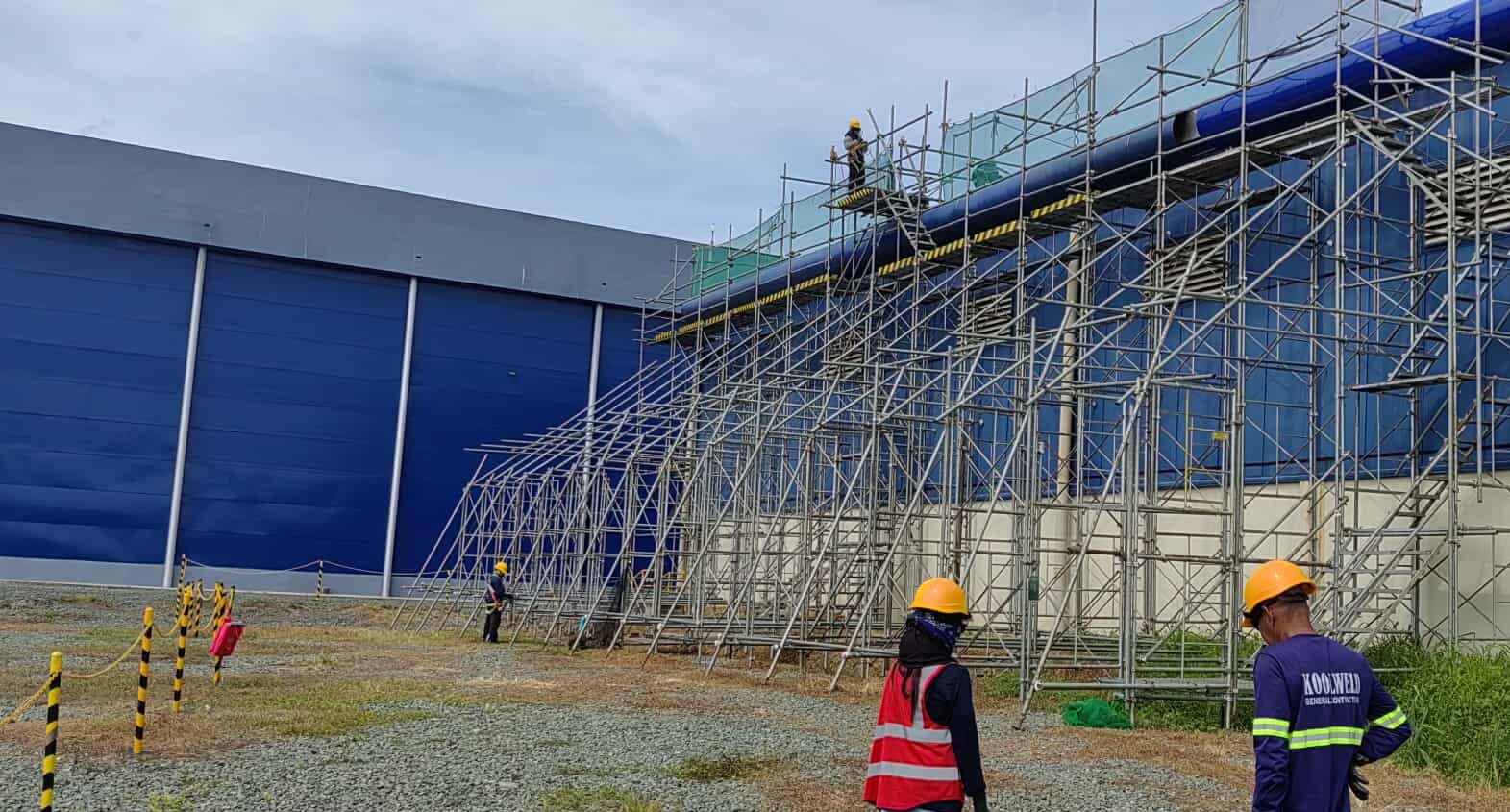 Koolweld on-site construction work