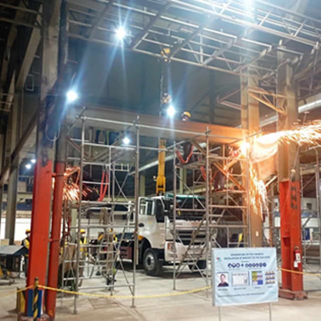 Dismantling of I-Beam (PMFTC Marikina)