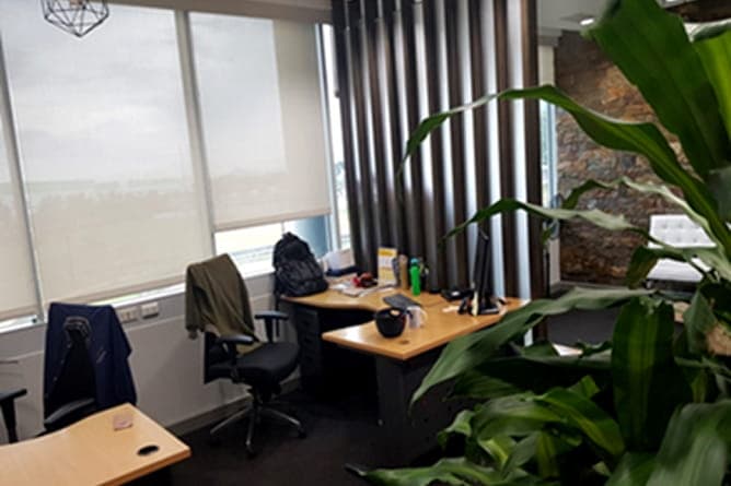 Office glass panel architectural design